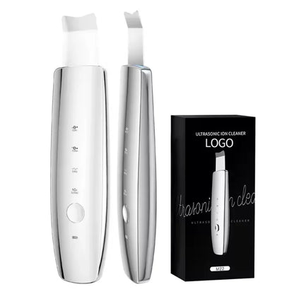 Home Use Ultrasonic Skin Scrubber Blackhead Remover Tool for Face Pore Cleaner with 2 Modes Waterproof Facials Skin Care Product