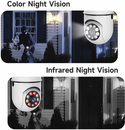 Smart Home 2.4G E27 Bulb Wifi Surveillance Camera 1080P HD Night Security Video Surveillance Supprt Two Way Audio Mobile Motion