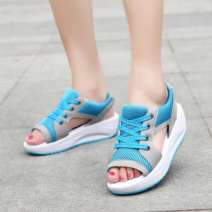 Women Sandals 2023 New Lady Platform Chunky Sandals Comfortable Women's Sandals Open Toe Casual Summer Sports Shoes