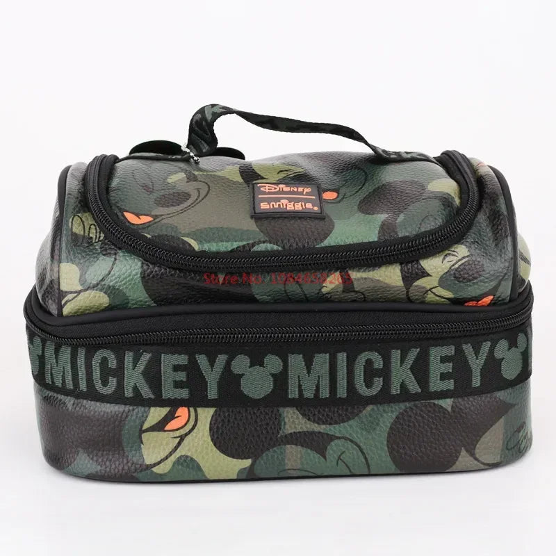 Genuine Australian Smiggle Schoolbag Cute Army Green Mickey Student Children's Large Capacity Backpack Meal Bag Student Gift