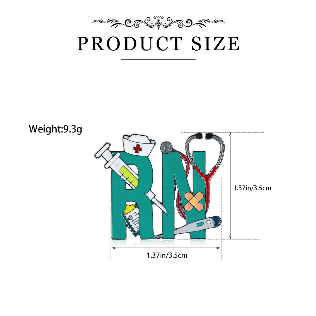 Creative RN MD Coloful Enamel Pin Brooch Medical nursing Lapel Lanyard Bag Badge Jewelry Accessories Gift for Nurse Doctor