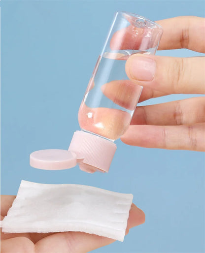 11 Pack Travel Bottles Set Leak Proof Portable Toiletry Squeezable Containers Clear PET Flight Size Cosmetic Containers JAF269