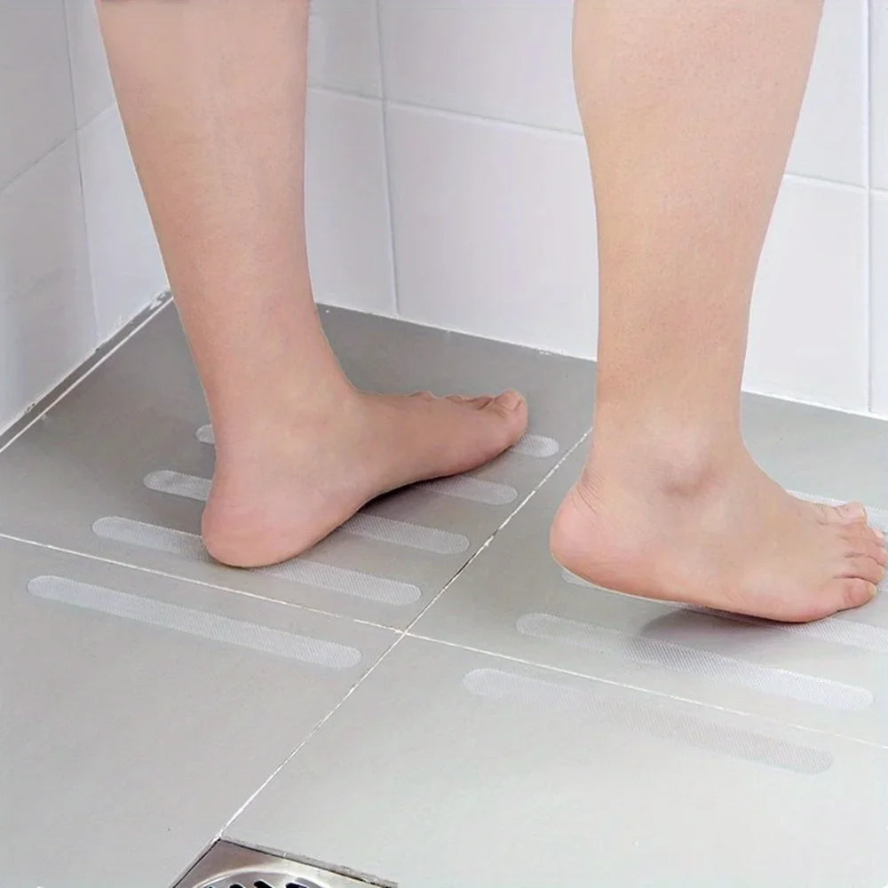 6/12/24/36/40 Pcs Anti Slip Strips Shower Stickers Colored Non Slip Bath Safety Strips for Bathtub Shower Stairs Floor
