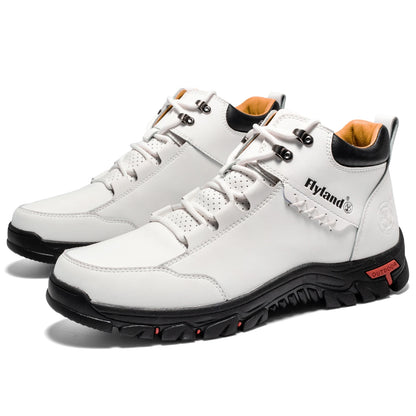 FLYLAND Fashionable  Ankle Boots Men Casual Sneakers Work Office Shoes