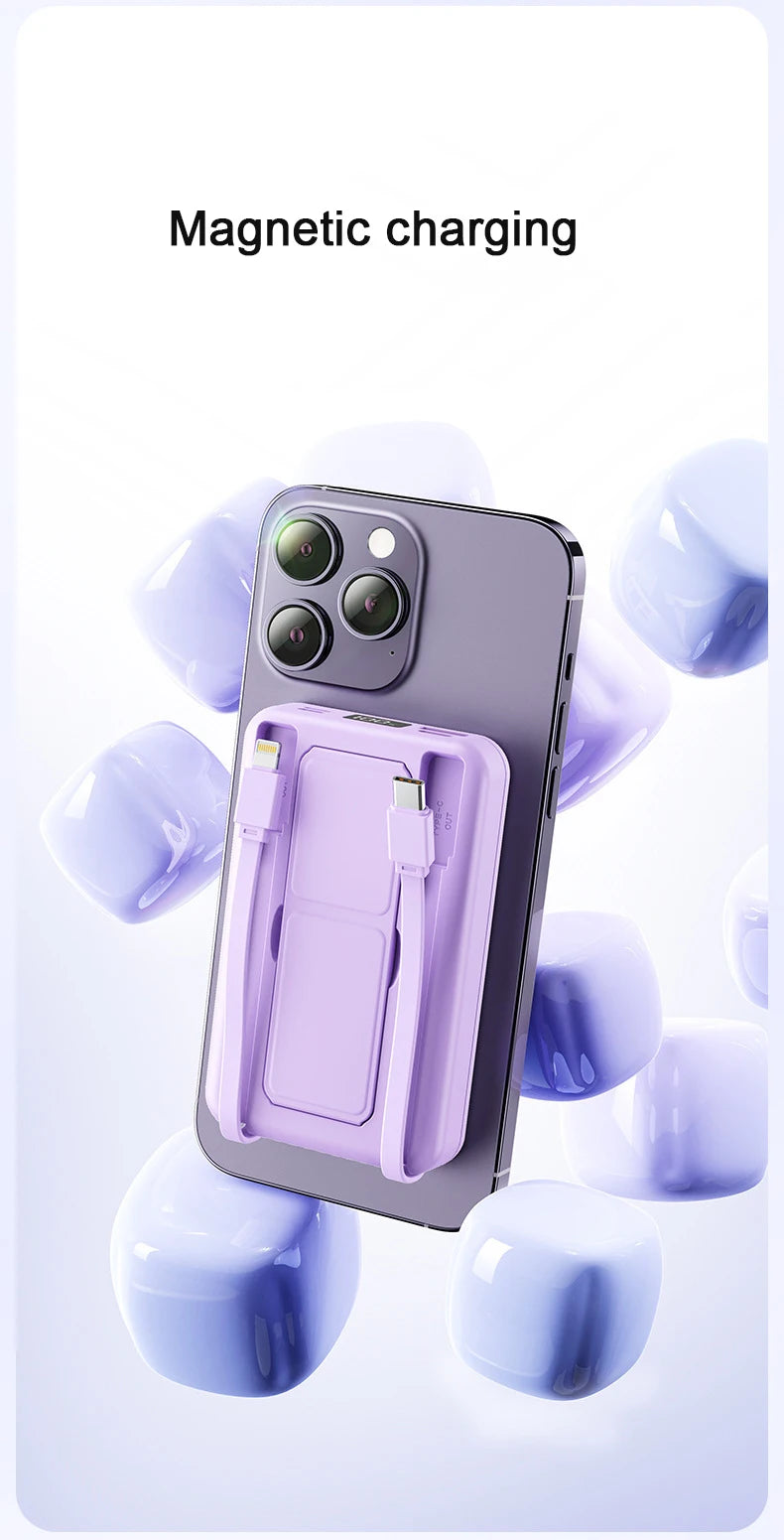 Magnetic Power Bank 20000mAh Magsafe 15W Wireless Charger Portable Auxiliary Battery 22.5W fast charging powerbank for all phone