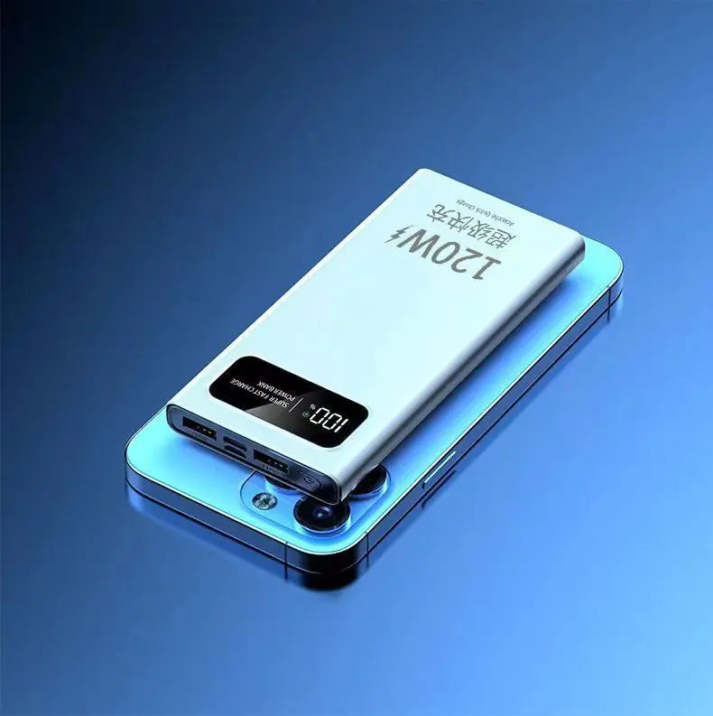 BCAK New 120W Power Bank 20000mAh Super Fast Charging Large Capacity Mobile Power Supply