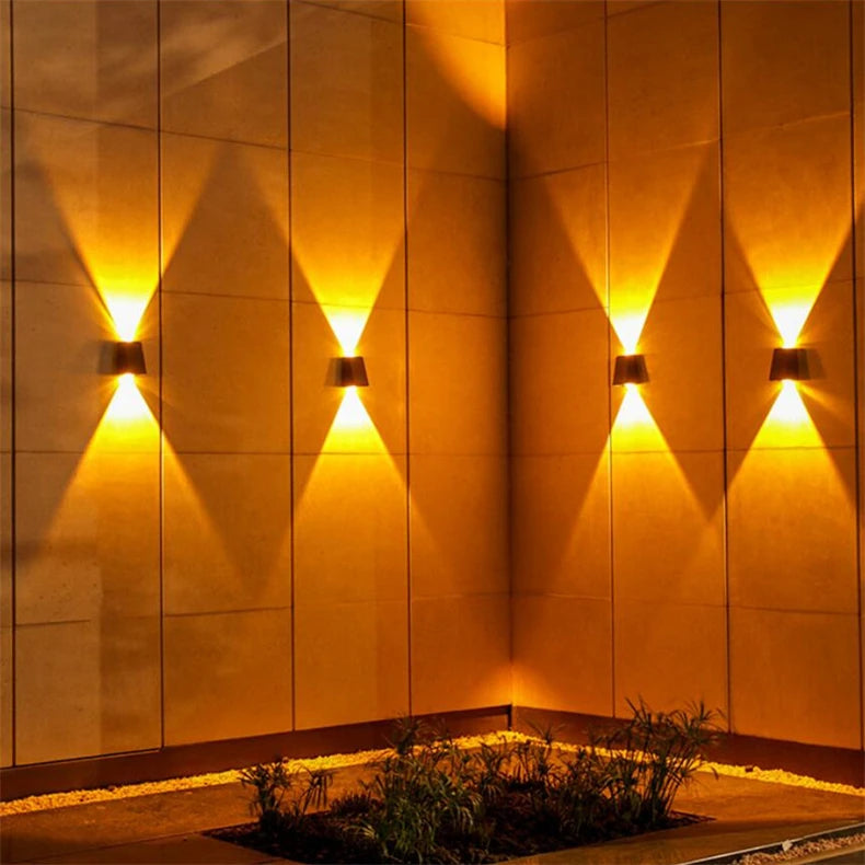 LED Solar Lights Outdoor Solar Powered Wall Lamp Waterproof Outdoor Garden Decorations Sunlight for Street Balcony Villa Lamp