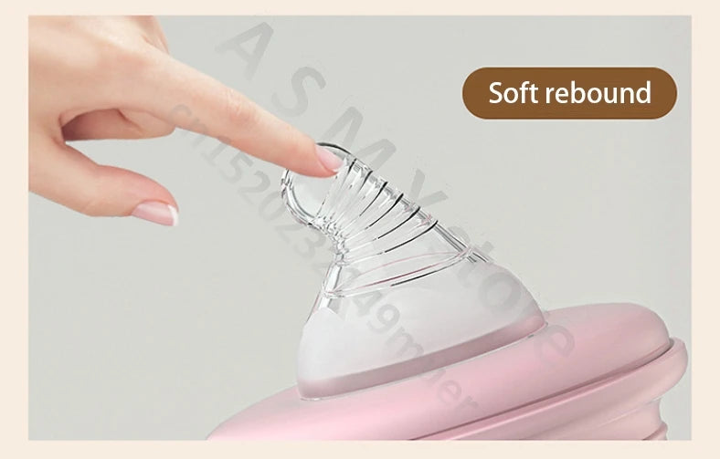 Newborn bottle/Big baby bottle/Handle anti bloating and anti falling baby bottle/Used by babies over 6 months old