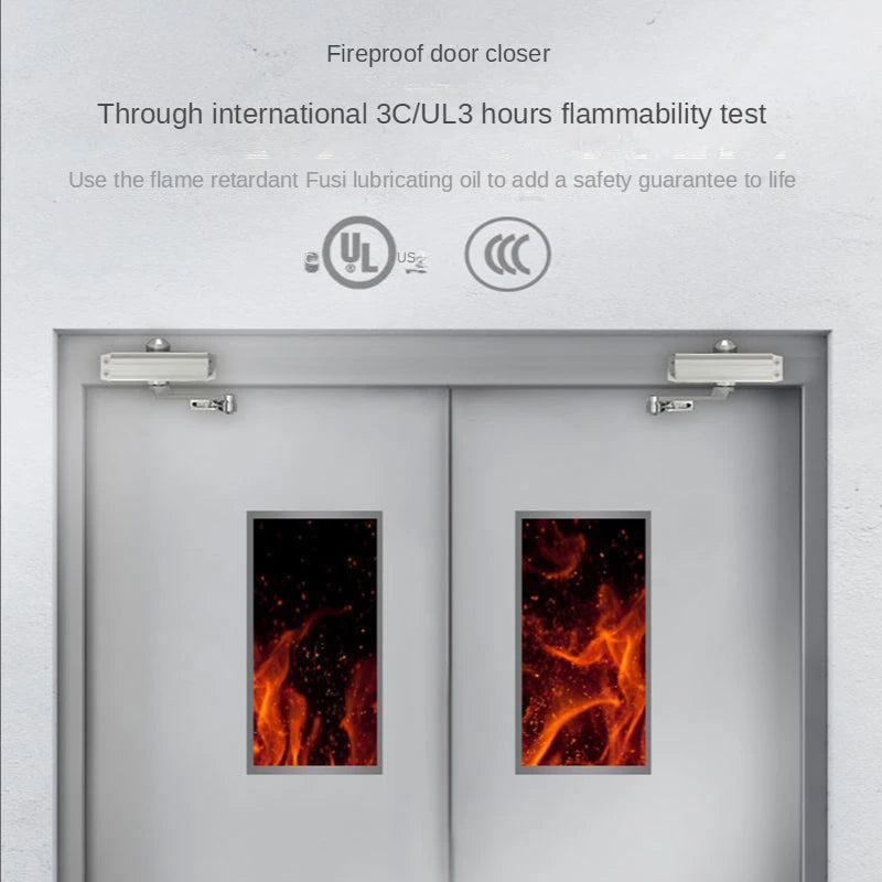 Door closer home push-pull unit door door close artifact fireproof anti-theft door hydraulic automatic buffer silent door closer