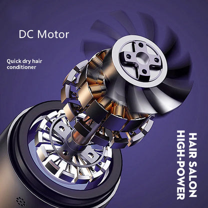 Home portable high power blue hair dryer 1200W professional hair dryer Strong wind salon negative ion hair dryer