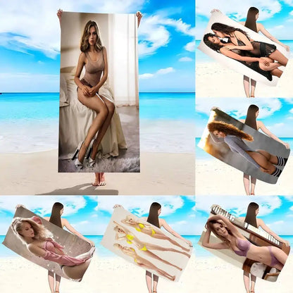 Womens-Sexy-Girl Towel Beach Towel for Your Summer Getaways! Suitable for towels, bath towels, beach towels
