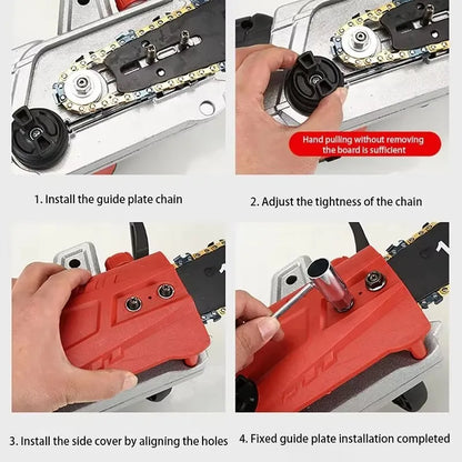 Handheld Electric Chain Saw Felling Saw Home Electric Chain Saw Mini Chain Saw Tree Saw Powerful Electric Saw 16 inch 12 inch