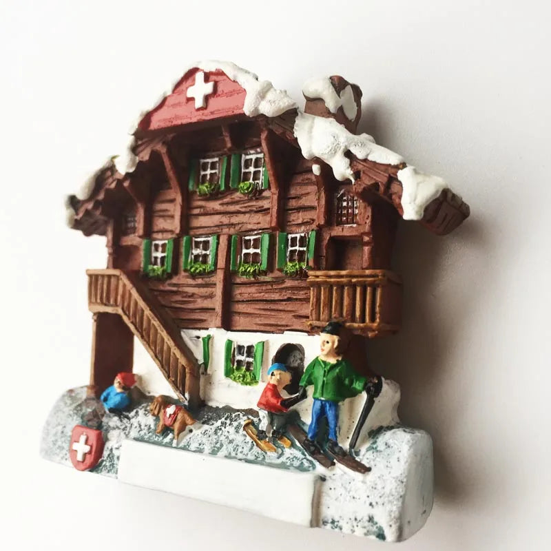 Europe Switzerland 3D Fridge Magnets Tourism Souvenir Refrigerator Magnets Sticker Collection Handicraft Decoration Articles