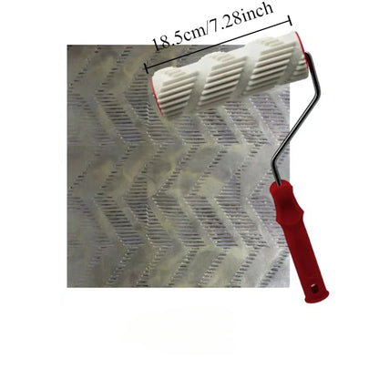 Paint Roller Painting Tool for Wall Rubber Protection Stamp Polyurethane Textured Paint Pottery Wheel Embossed Paint Roller