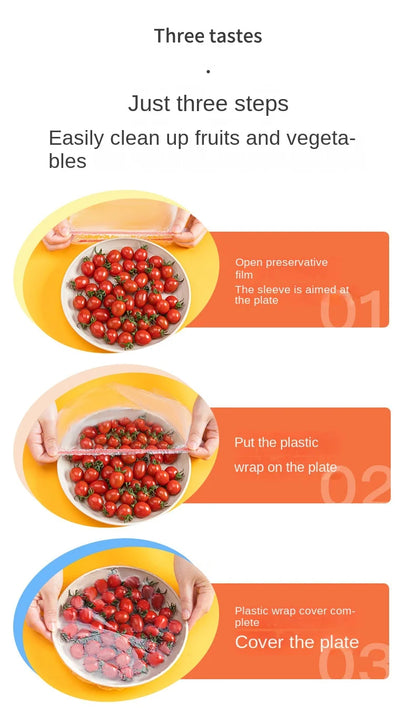 Reusable Food Wrap Storage Covers Bags For Bowl Elastic Plate Silicone Lid Cover Kitchen Fruit Plastic Fresh-Keeping Seal