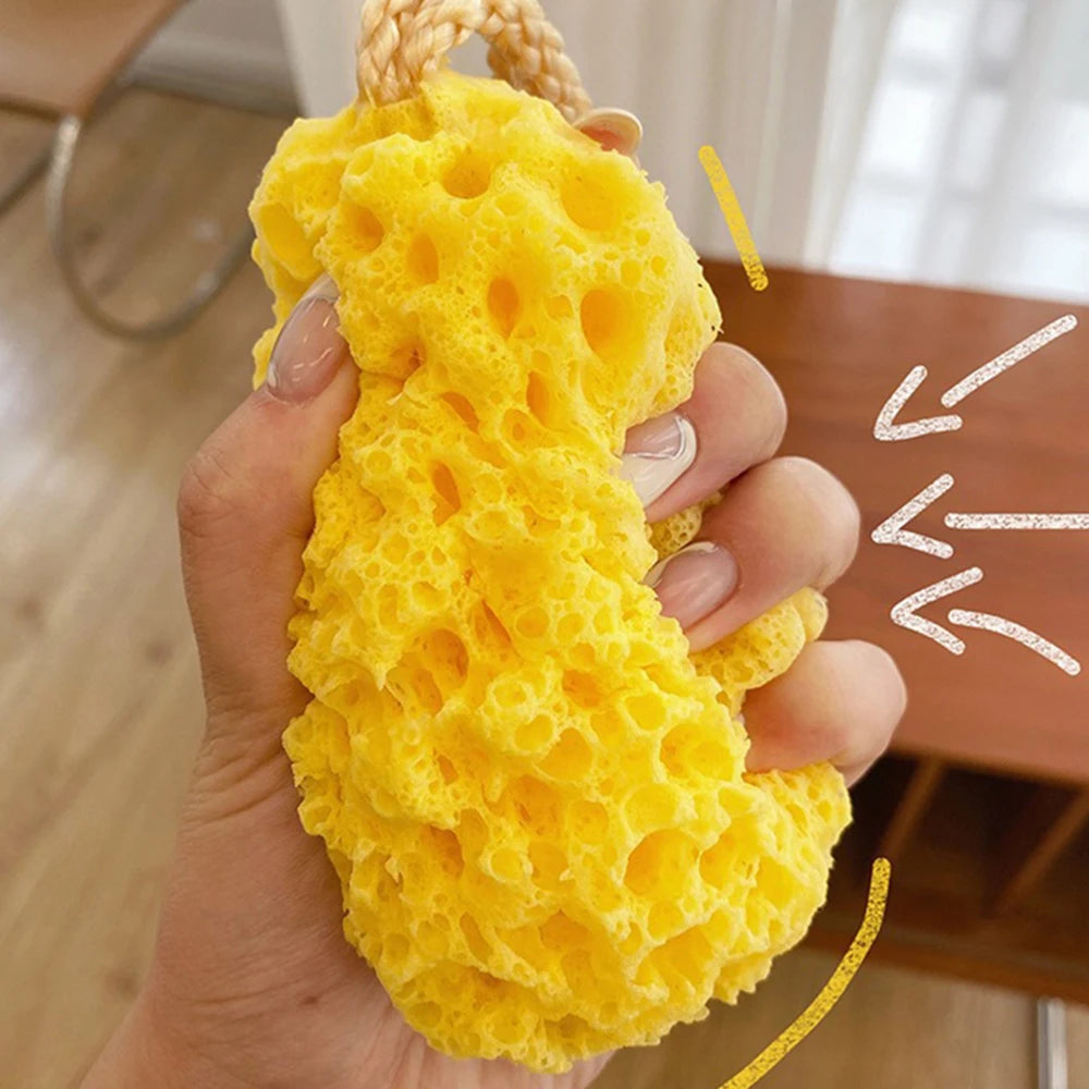 Cheese Bath Ball Japanese Super Soft Lovely Sponge Bath Towel Ladies Children Bath Flower Bath Honeycomb Blister Bath Magic