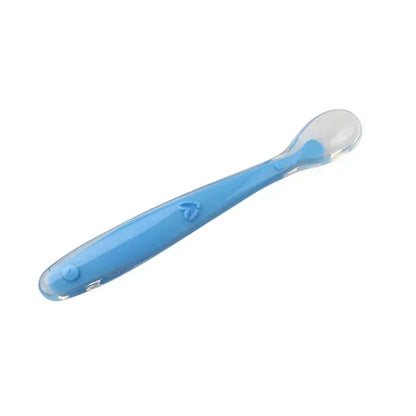 Colorful Silicone Spoon for Babies Hot Sale Candy Color Temperature Sensing Baby Feeding Tools