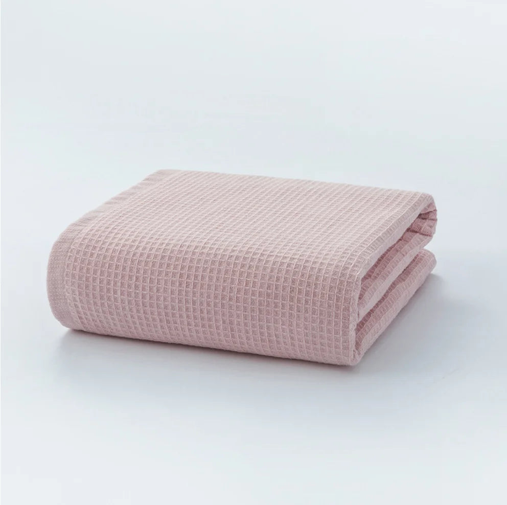 100% Cotton Double Layer Waffle Terry Bath Towel Soft Shower Towels Beach Towels Home Bathroom Towel For Adults