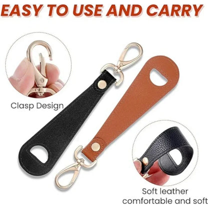 Travel Hat Clip Leather Simple Golf Baseball Hat Clip Summer Hat Strap Towel Glove Storage Wallet Buckle Hands-free Latch Clip