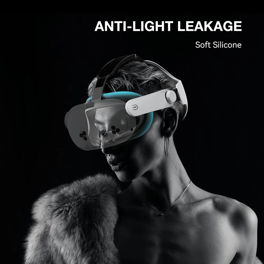 Reversible Elite Headset For Meta Quest 3s Ultra Lightweight Decompression Headset Adjustable Headband VR Headset