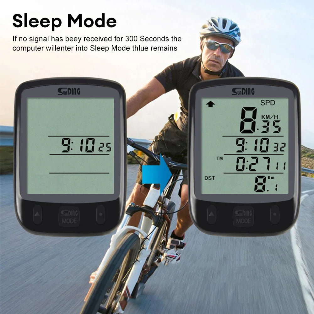 Cycling Computer Waterproof Bicycle Odometer Digital LCD Display Wired Cycling Computer Speed Calorie Test Cycling Computer