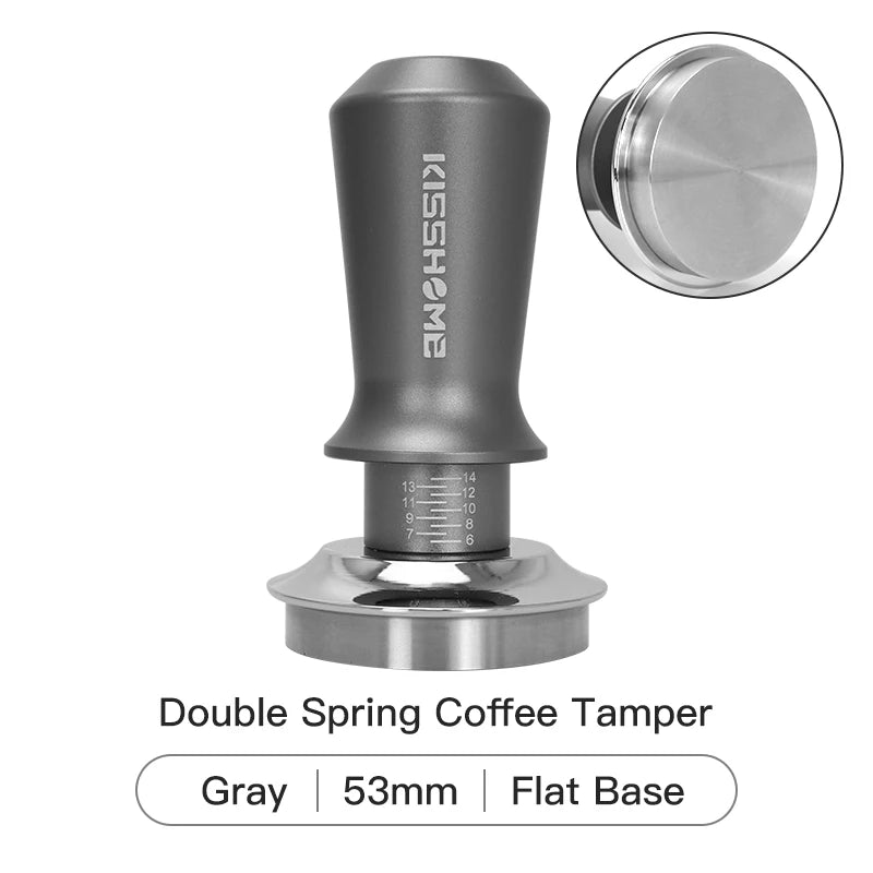 Coffee Tamper 30lb Constant Pressure Calibrated Double Spring 51mm 53mm 58mm Breville Espresso Maker Accsesories Barista Tools
