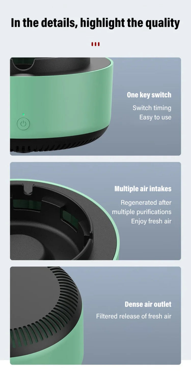 Smart Air Purifier for Living Room Home Remove Secondhand Smoke Odor