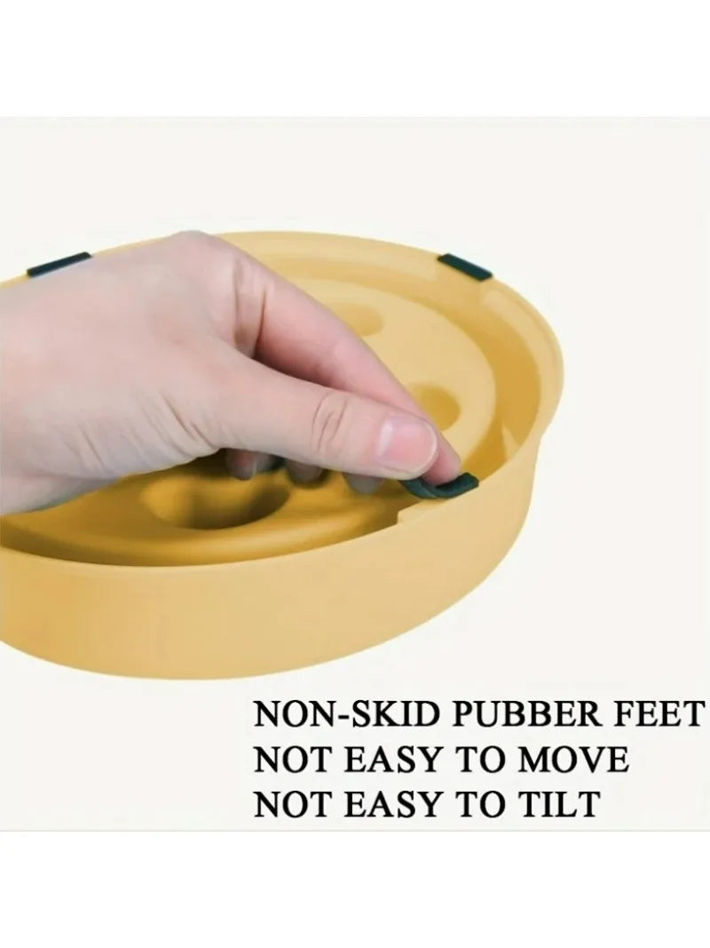 Non-slip slow Feeder Pet Bowl prevents choking and promotes healthy eat habits for Dogs and Cats Dog food bowls Pet rice bowls