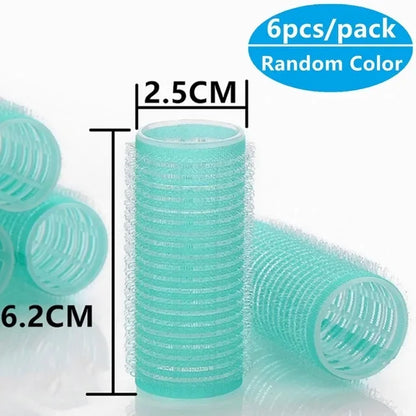 Hair Rollers Self Grip Hook Hair Curlers Heatless Hairs Roller Salon Hairs Dressing Curlers Jumbo Size Sticky Hair Styling Tools