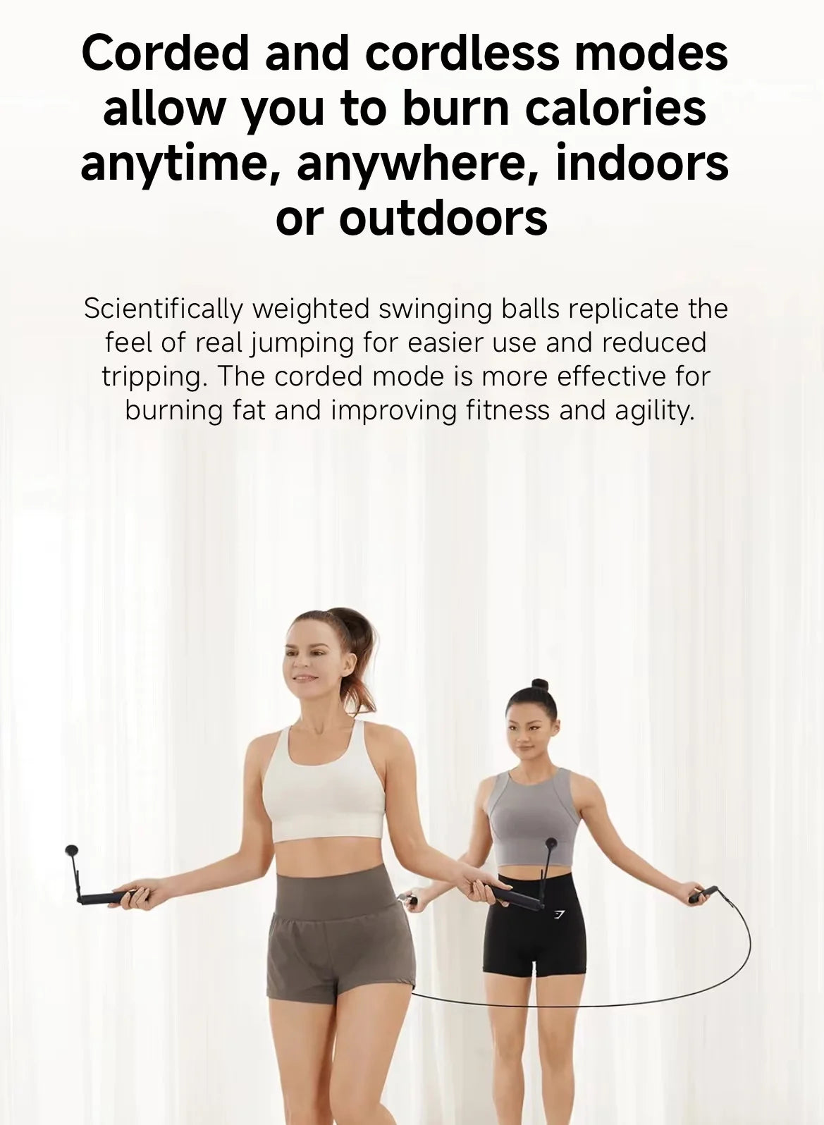 Xiaomi Mijia Smart Skipping Jump Rope XMSR-P803 Counter With Fit App Adjustable Calorie Calculation Sport Fitness Professional