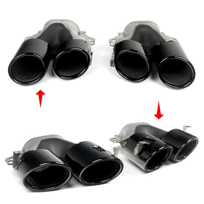 FOR MERCEDES A CLASS W177 AMG A45 A45S LOOK REAR DIFFUSER TAILPIPES CARBON LOOK