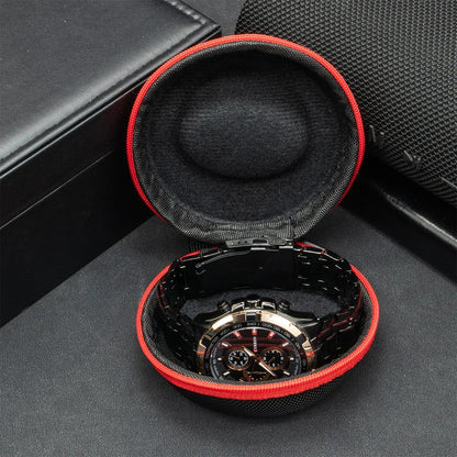 Portable EVA Single Watch Travel Case Watch Storage Organizer Box Watch Holder Waterproof for Smartwatches Zippered Container