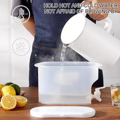 Fridge Drink Dispenser 3.5L/5L Large Capacity Cold Water Kettle with Faucet  Iced Beverage Dispenser Refrigerator With  faucet