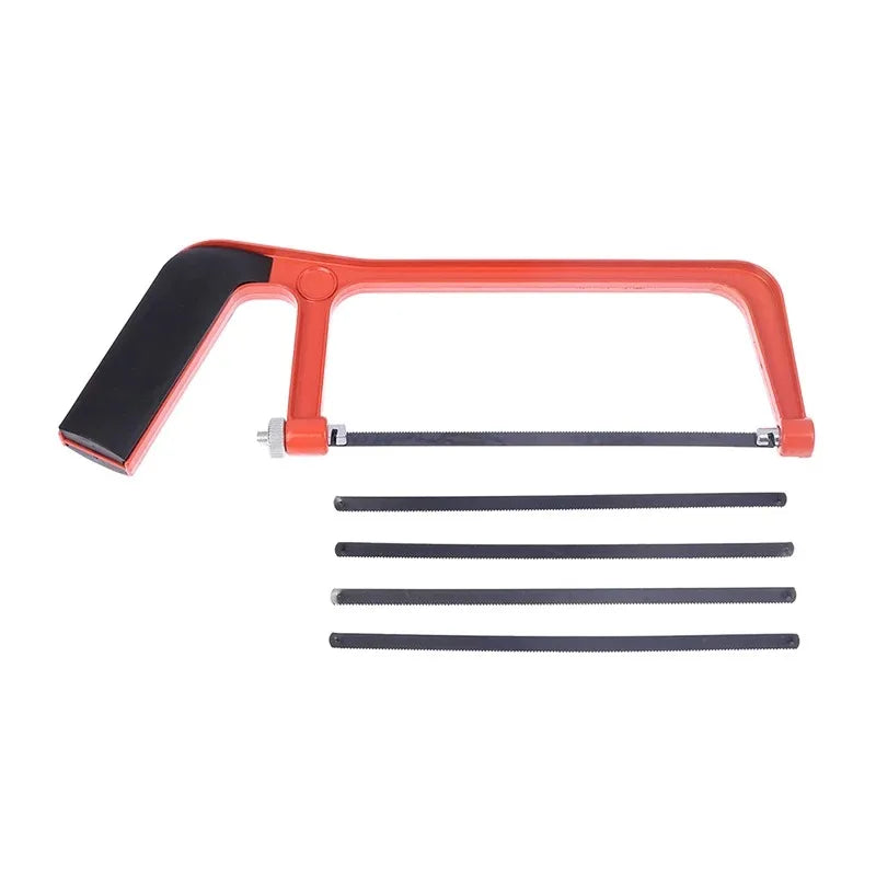 5 saw blades 6inch Mini Saw Metal Saw Blade, Small Hand Saw, Steel Saw Frame, Household DIY Woodworking Tool CHILDREN'S Hand Saw