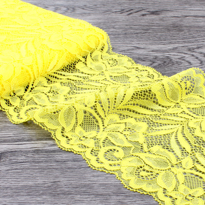 15cm Wide Lace Fabric Elastic Lace Ribbon 1meter DIY Apparel Sewing Handmade Crafts Lace Tape