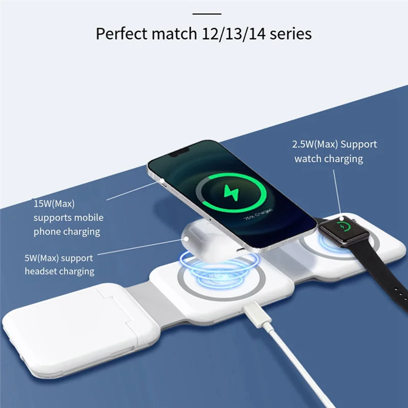 Especial 15W 10-In-1 Fast Charging Dock Station Wireless Charger For Iphone 14 13 12 Pro Max 8 7 Fast Charging Dock Station Whit