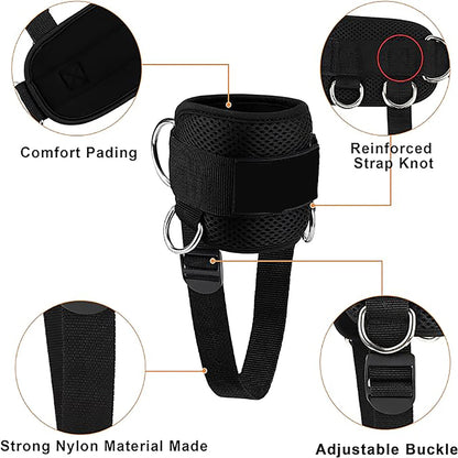 Ankle Straps Resistance Bands Set Fitness Workout Exercise Equipment Ankle Weight Yoga Elastic Fitness Band For Gym Man Woman
