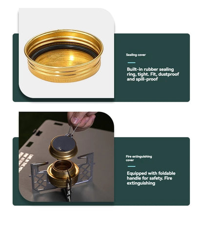 CAMPINGMOON AS-1/AS-ST Outdoor Small Picnic Equipment Alcohol Stove Brass Stove Liquid Alcohol Stove Head Portable Stove