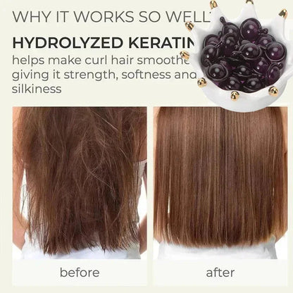Hair Vitamin Capsule Keratin Oil Fast Restore Soft Smooth Shiny Hair Care Nourish Repair Hair Damaged Splitting Treatment Produc