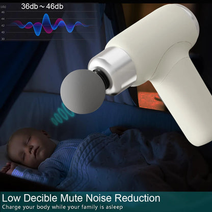 Portable Fascial Gun Electric Massage Gun Massage Hammer Deep Tissue Muscle Handheld Percussion Massager for Muscle Relaxation