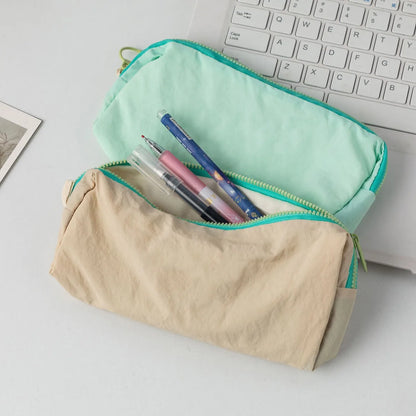 Pencil Case Pouch Bag School Supplies for Girls, Cute Pen Case, Simple Large Big Capacity Zipper Stationery Bag