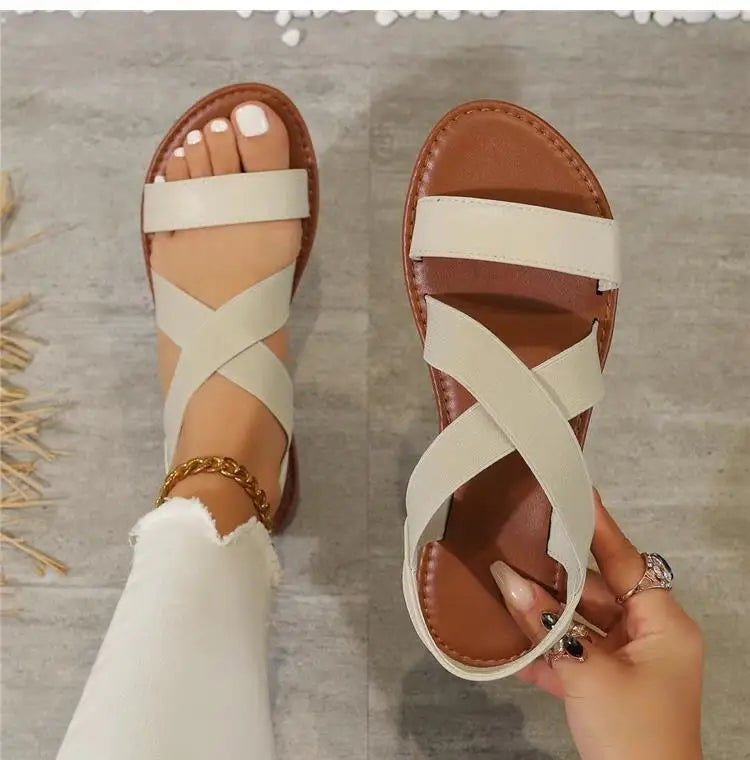 Women Sandals Shoes Summer Party Sandals For Women Soft Sandals Ladies Breathable Shoes Woman Retro Footwear Female Women Sandal