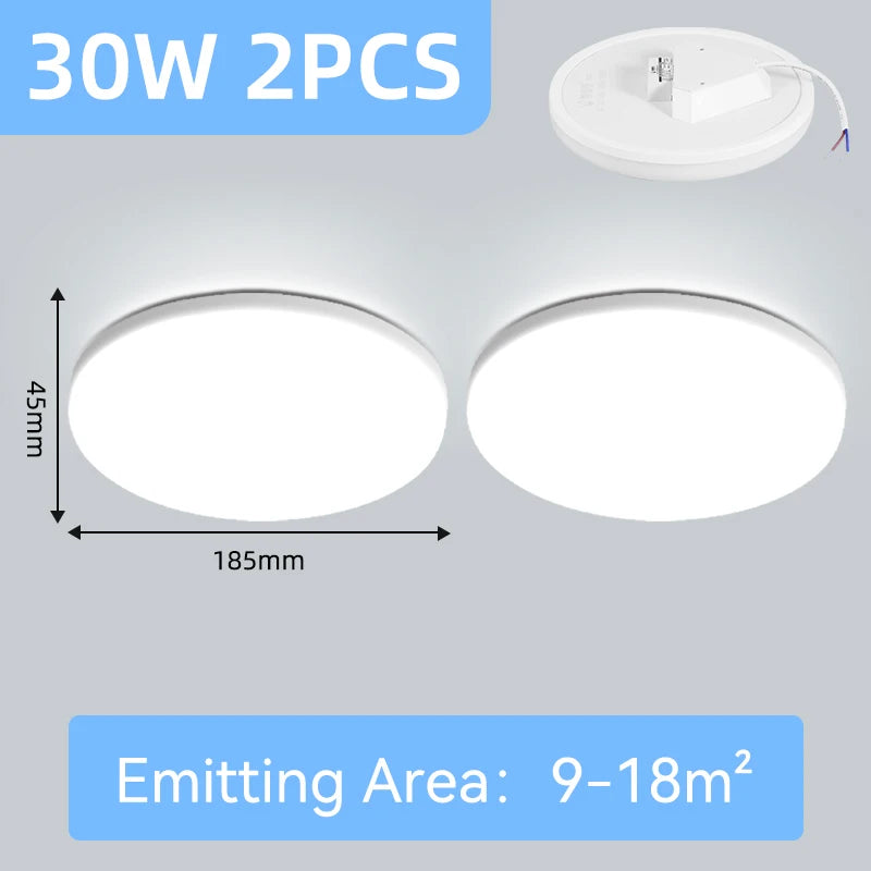 Led Ceiling Lights Ultra Thin LED Ceiling Lamps Modern Panel Light  30W 50W 72W Downlights for Living Room Bedroom Kitchen Home