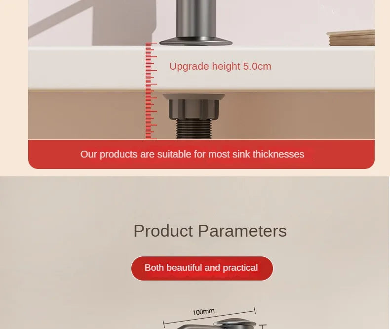 Kitchen Sink Soap Dispenser Detergent Soap Extender Detergent Presser for Detergent and Hand Soap Kitchen Accessories