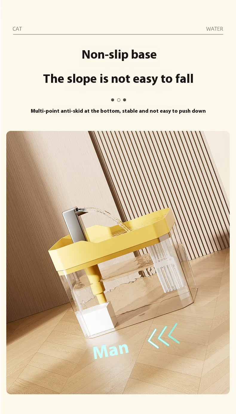 Cat Water Fountain Cat automatic water dispenser filters circulating flowing water intelligent pet automatic water dispenser
