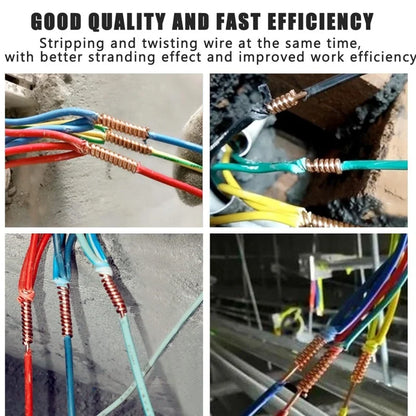 Steel Wire Twisting Tool Wire Stripper Tool Wire Stripping And Twisting Tool Kit Quick Connector Electrical Twist Wire Tool