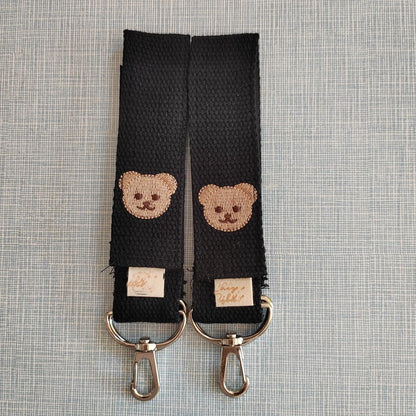 Ins Baby Stroller Hook Embroidered Teddy Bear Hook Children's Stroller Storage Pendant Universal Walking Tool for Children