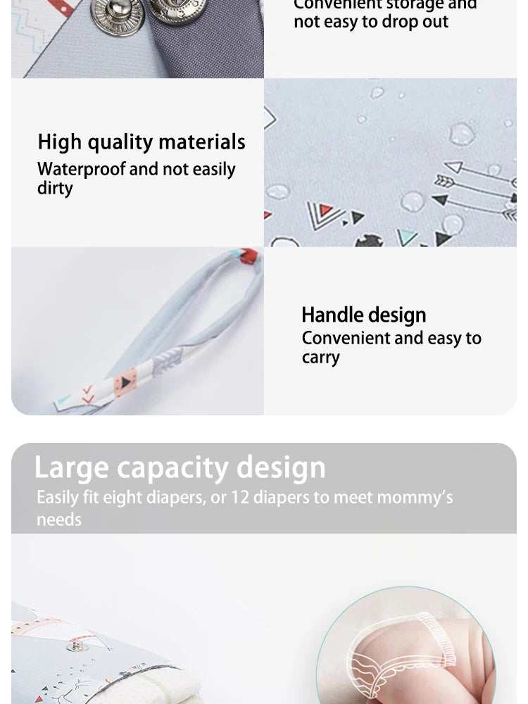 Waterproof Baby Nappy Storage Bag Nappy Bag Outdoor Portable Bag Nappy Bag Nappy Bag Mummy Bag