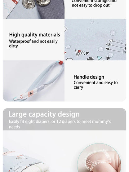 Waterproof Baby Nappy Storage Bag Nappy Bag Outdoor Portable Bag Nappy Bag Nappy Bag Mummy Bag