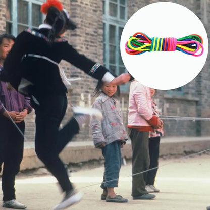 Jump Rope Useful Reusable Rubber Band Game Colorful Rubber Band Game Kids Outdoor Toy for Kids